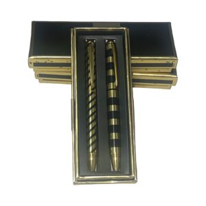 Black & Gold Pen Set in Keepsake Box