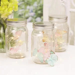 Butterfly Garden Led Light Jar