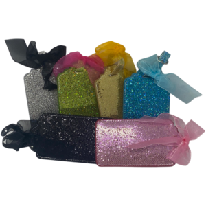Glitter Luggage Tags