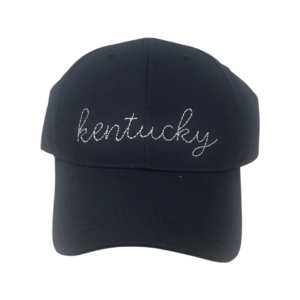 Cotton Navy Kentucky Embroidered Hat