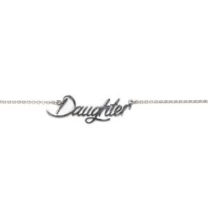 Stainless Steel Word Necklace "Daughter"