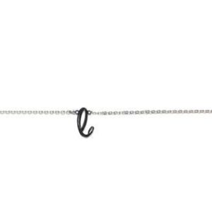 Stainless Steel Initial Necklace "e'