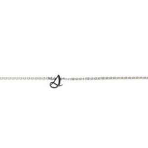 Stainless Steel Initial Necklace "s"